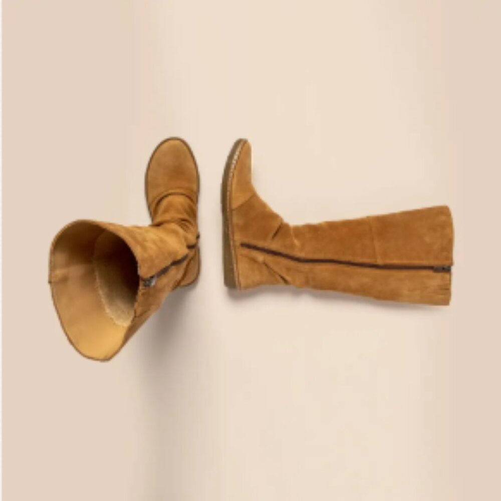 El Nasturalista silk suede leather boots, handmade in Spain coral 6.5, 7, 7.5, 8 - Picture 3 of 4